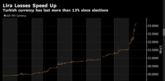Lira Plunges as Turkey’s New Economy Team Pulls Back Defense Lira losses up