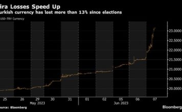 Lira Plunges as Turkey’s New Economy Team Pulls Back Defense Lira losses up