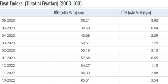2023 TÜFE artislari 2023 TÜFE artislari